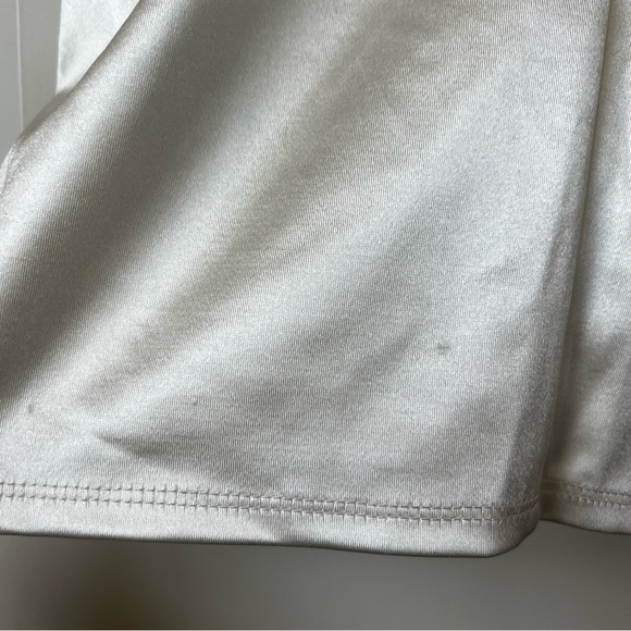 NWT Windsor, Lennox Formal One-Shoulder Satin Mini Dress, White, Size Small - Picture 12 of 12